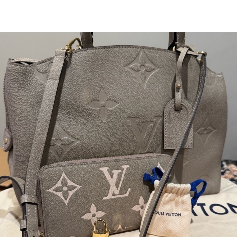 Louis Vuitton Grand Palais Crossbody Satchel Turtle Dove Gray